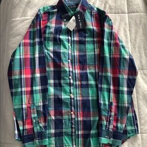 NWT chaps long sleeve dress shirt